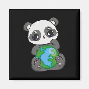 World Earth Day Earthday Panda Magnet