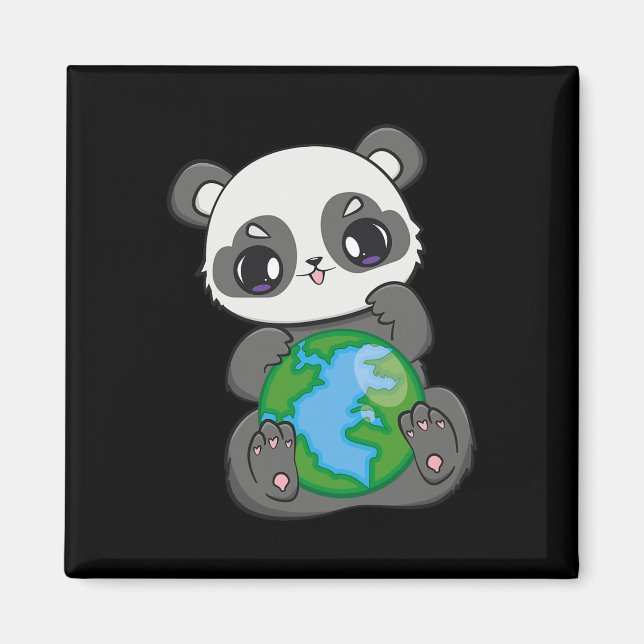 World Earth Day Earthday Panda  Magnet (Front)