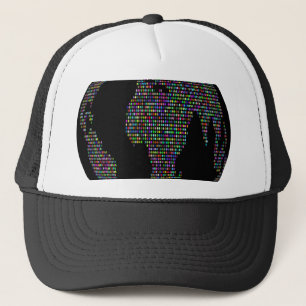 world earth planet globe map trucker hat