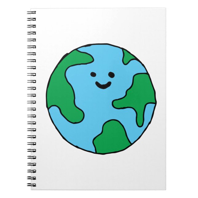 World Ecofriendly Icon Happy Earth Clipart Ecofrie Notebook (Front)