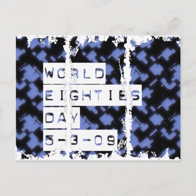 world eighties day postcard (Front)