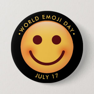 World Emoji Day 7.5 Cm Round Badge