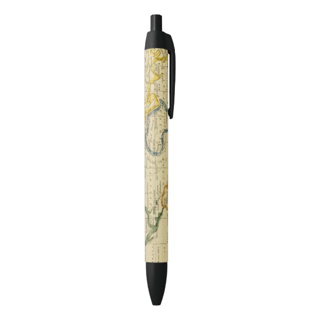 World engraved map black ink pen (Bottom (Vertical))