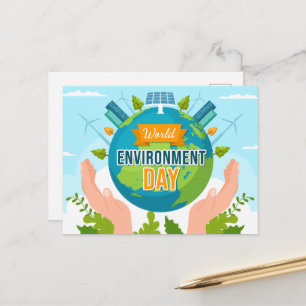World Environment Day 5 June Planet in our Hands Postcard
