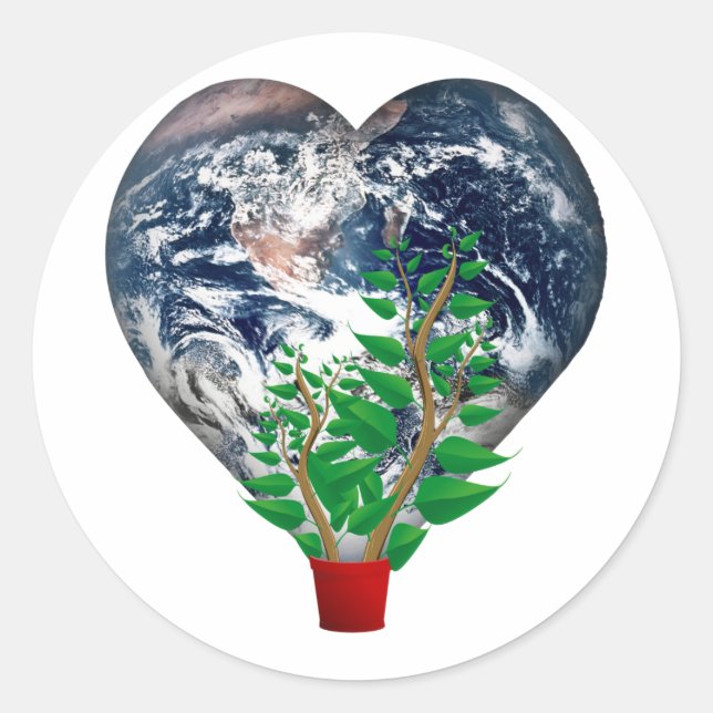 World Environment Day Classic Round Sticker (Front)