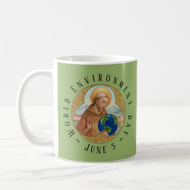 World Environment Day & St Francis of Assisi Coffee Mug (Left)