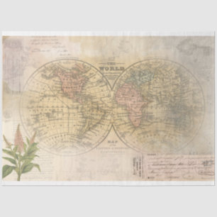 World Ephemera Decoupage Tissue Paper