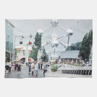 World Fair Brussels 1958 Photo Tea Towel