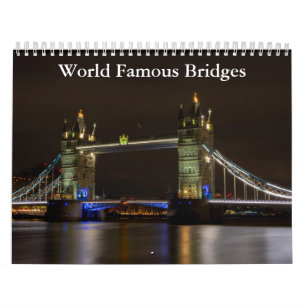 World Famous Bridges 2025 Calendar