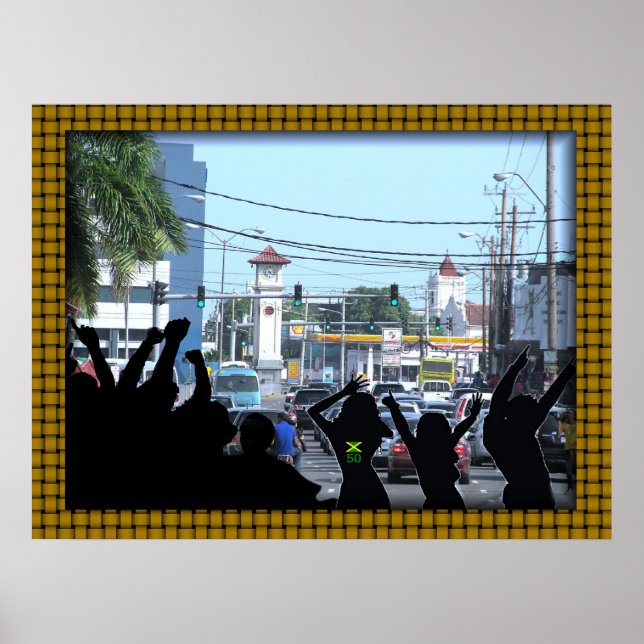 World Famous 'Half Way-Tree' Poster (Front)