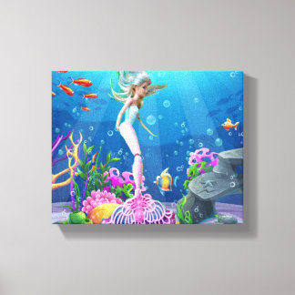 World Famous Mermaid. Canvas Print