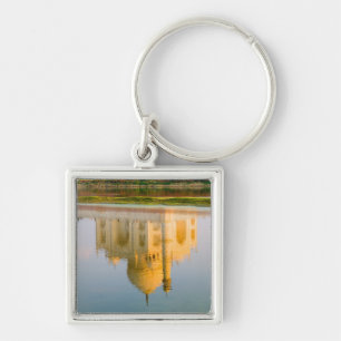 World famous Taj Mahal temple reflection at Key Ring