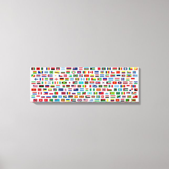 World flags canvas print (Front)