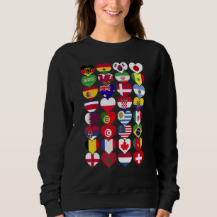 World Flags Countries of the World International Sweatshirt