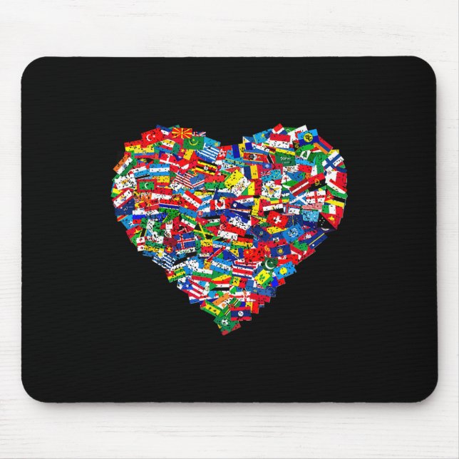 World Flags Earth Day  Mouse Pad (Front)