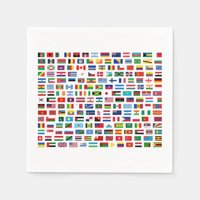 World flags napkin (Front)