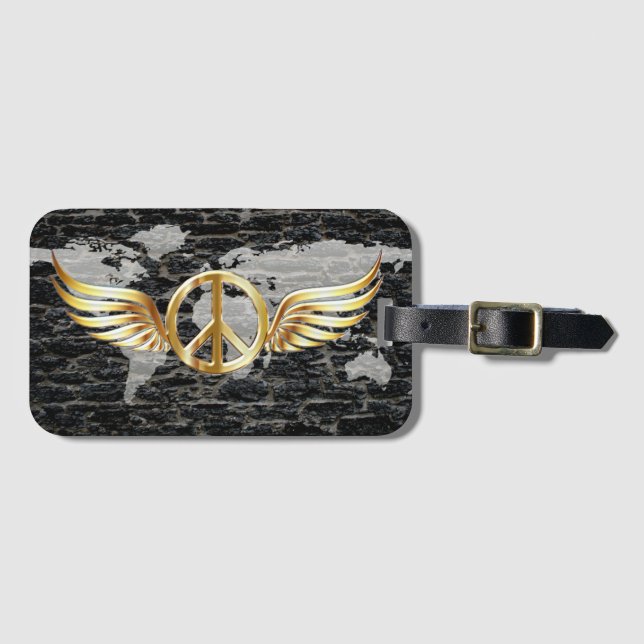 World flying Peace Luggage Tag (Front Horizontal)