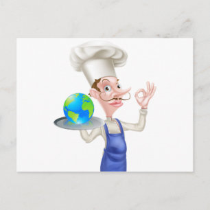 World Food Chef Postcard