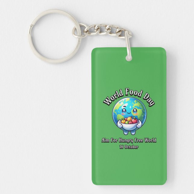 World Food Day. 16 October Key Ring (Front)