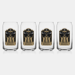 World Football Final Gift Can Glass