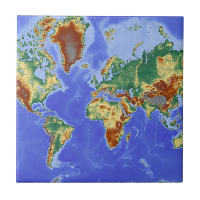 World Geographic International Map Tile (Front)
