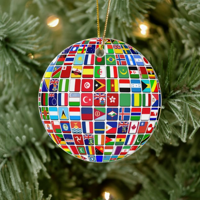 World Globe Ceramic Tree Decoration (Tree)