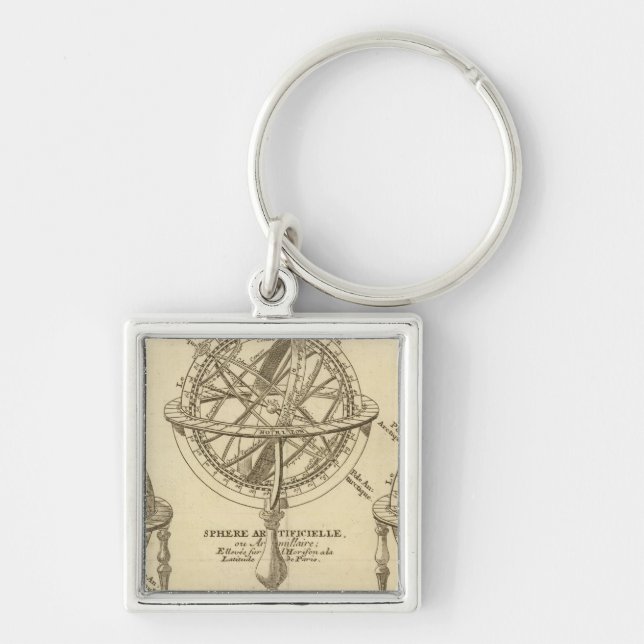 World Globe Key Ring (Front)