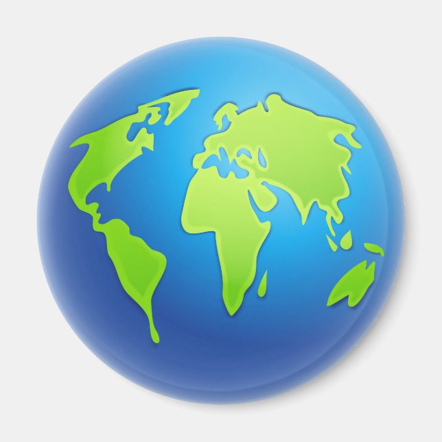 World Globe Magnet (Front)