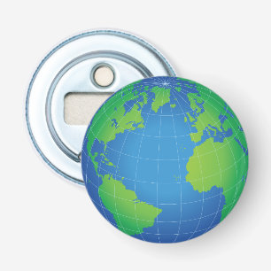 World Globe Map Bottle Opener