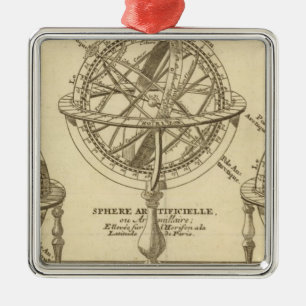 World Globe Metal Tree Decoration
