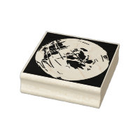 World Globe Photography Art Tote Rubber Stamp