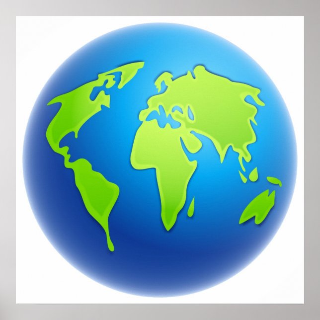 World Globe Poster (Front)