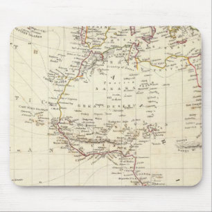 World, gnomonic proj I Africa and south Europe Mouse Pad