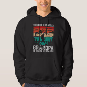 World Greatest Grandpa Hiking in Heaven Family Mem Hoodie