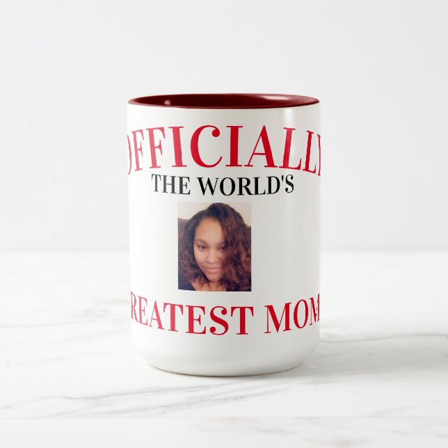 World greatest Mum Two-Tone Coffee Mug (Center)