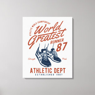 World Greatest Runner Canvas Print