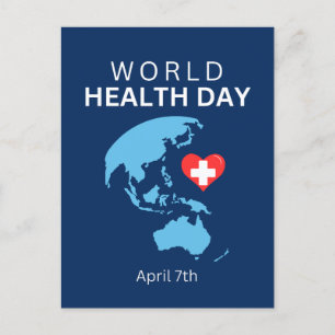 World Health Day April 7th Postcard