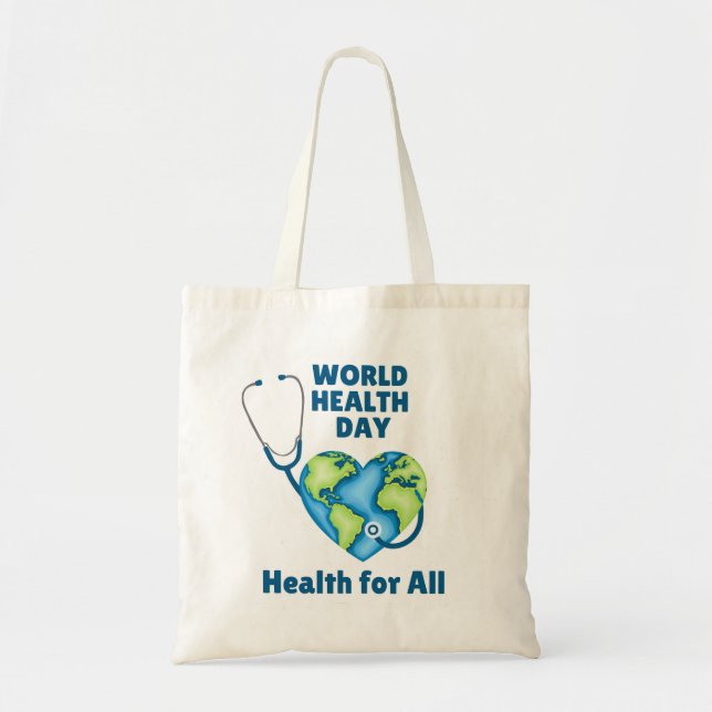 World Health Day Health For All Tote Bag (Front)
