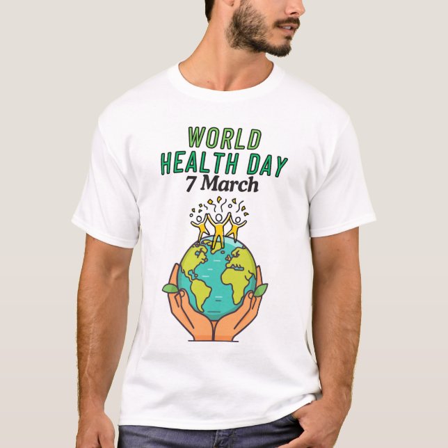 World Health Day PNG Sticker for T-Shirts. T-Shirt (Front)