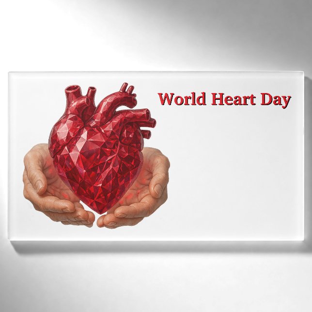 World Heart Day Name Tag (Front)