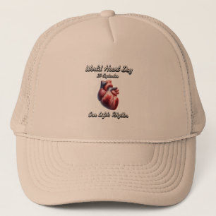 World Heart Day. Our Life's Rhythm. Trucker Hat