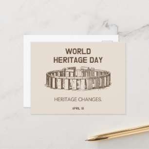 World Heritage Day 2023 Heritage Changes Postcard