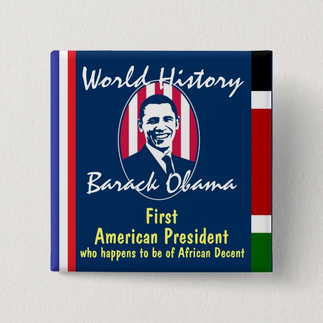World History 15 Cm Square Badge (Front)