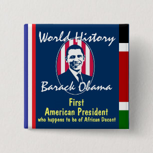 World History 15 Cm Square Badge