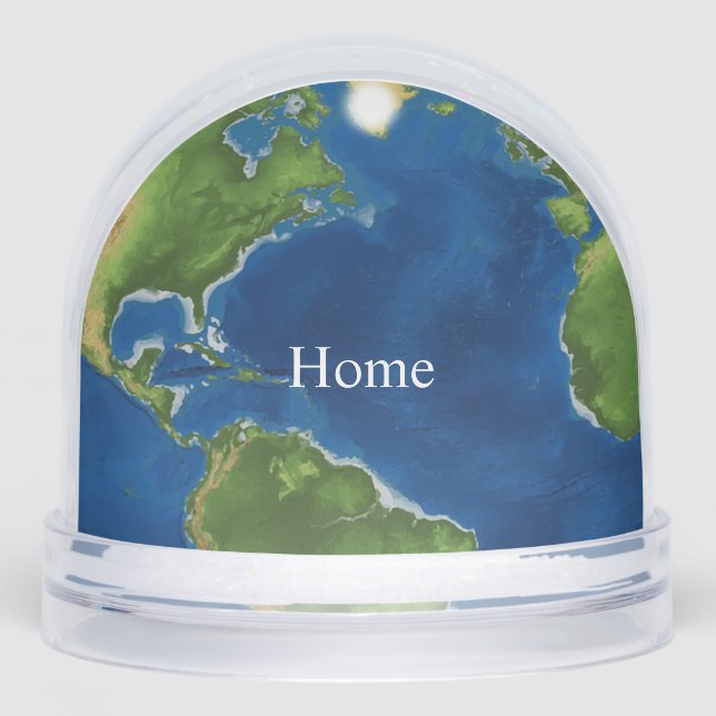  World Home Planet  Snowglobe (Front)