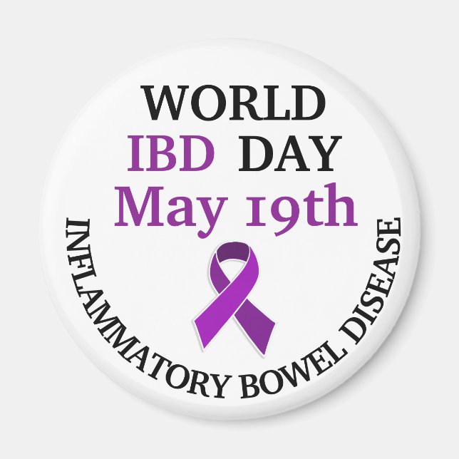 World IBD Day Awareness Ribbon  Magnet (Front)