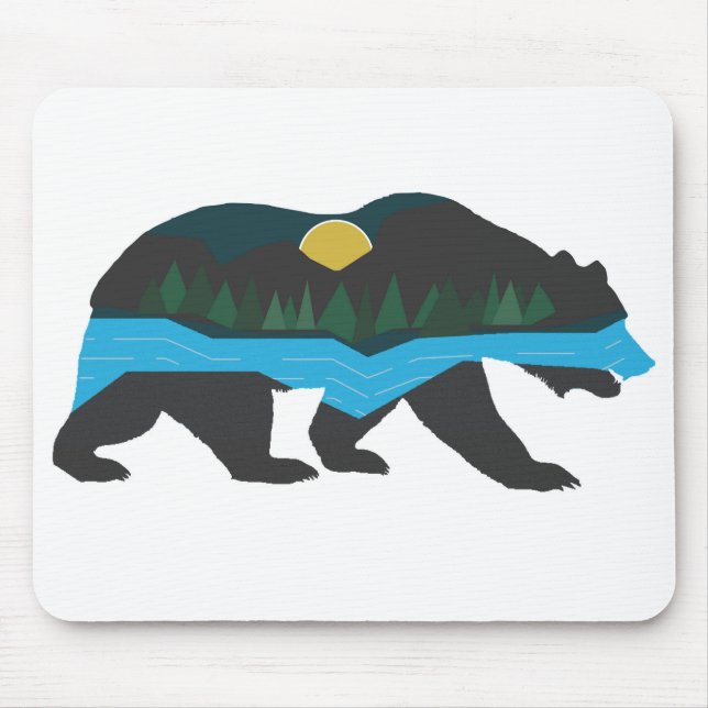 World in a Bear Mouse Pad (Front)