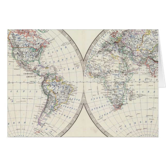 World in hemispheres (Front Horizontal)