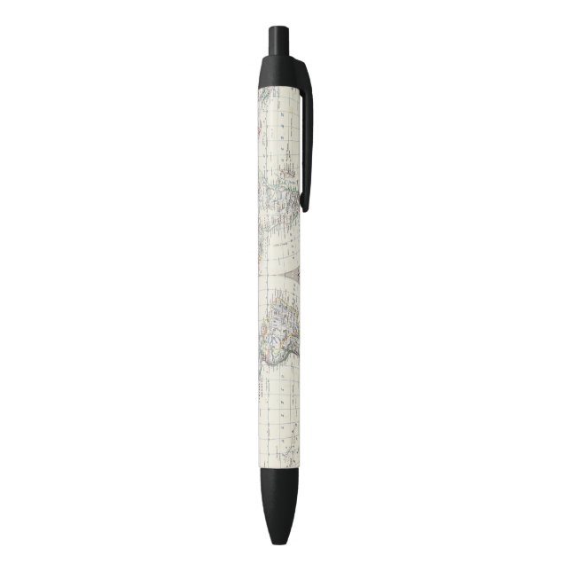 World in hemispheres black ink pen (Bottom (Vertical))