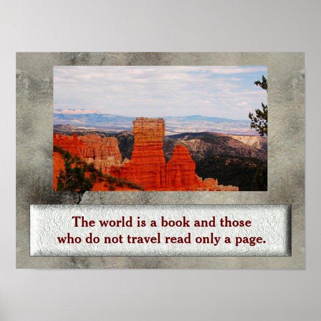 World is a book - poster (Front)